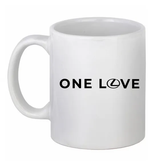 Чашка керамическая Lexus one love Белый фото