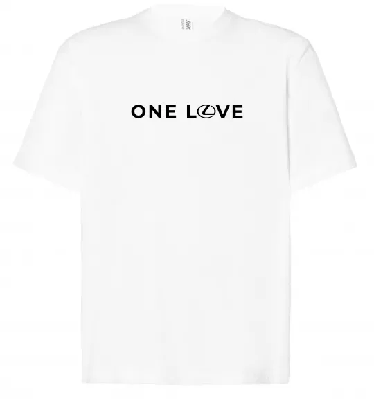 Футболка Оверсайз Lexus one love Белый фото