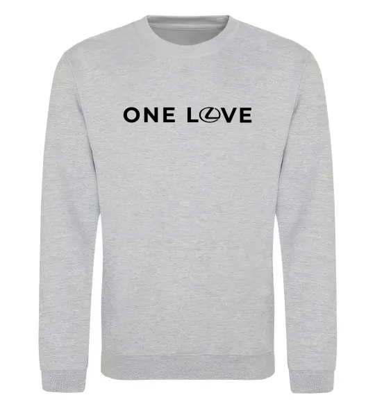 Свитшот Lexus one love Серый меланж фото