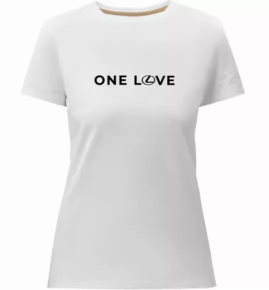 Женская премиум футболка Lexus one love Белый фото