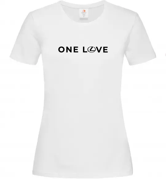 Женская футболка Lexus one love Белый фото