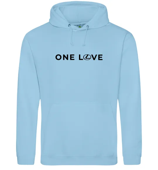 Женская толстовка (худи) Lexus one love Голубой фото