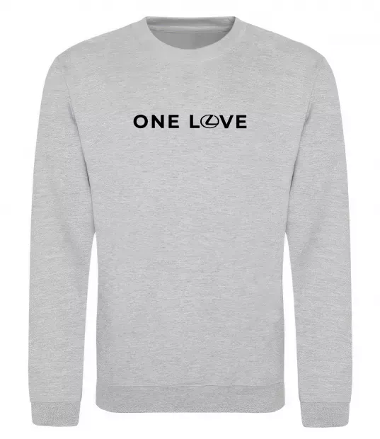 Свитшот Lexus one love Серый меланж фото