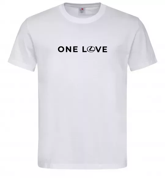 Мужская футболка Lexus one love Белый фото