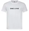 Мужская футболка Lexus one love Белый фото
