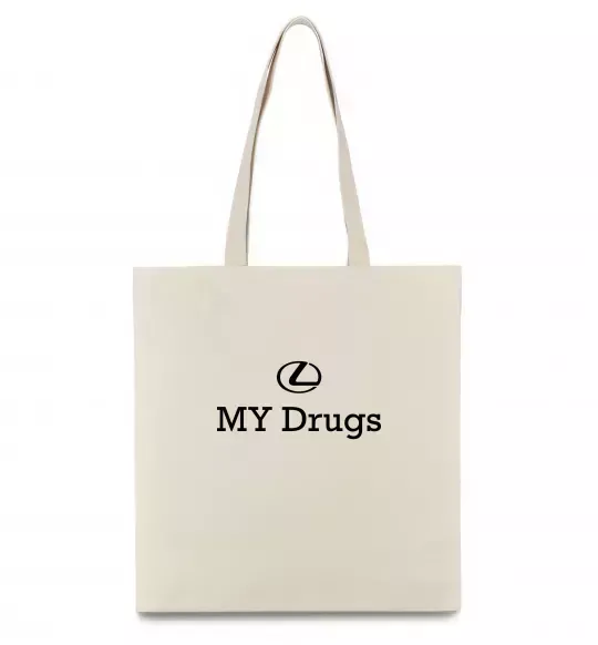 Эко-сумка Lexus my drug Бежевый фото
