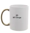 Чашка с цветной ручкой Lexus my drug Золото фото