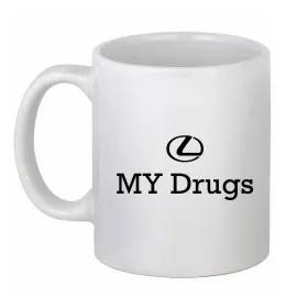 Чашка керамическая Lexus logo Белый фото