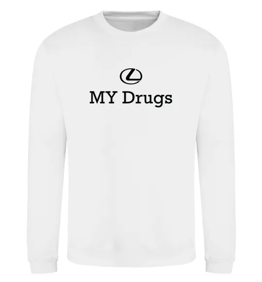 Свитшот Lexus my drug Белый фото