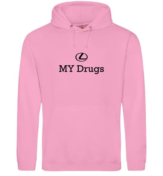 Женская толстовка (худи) Lexus my drug Розовый фото