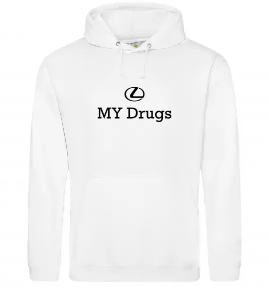 Жіноча толстовка (худі) Lexus my drug Білий фото