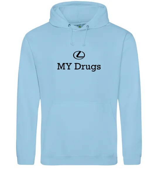 Женская толстовка (худи) Lexus my drug Голубой фото