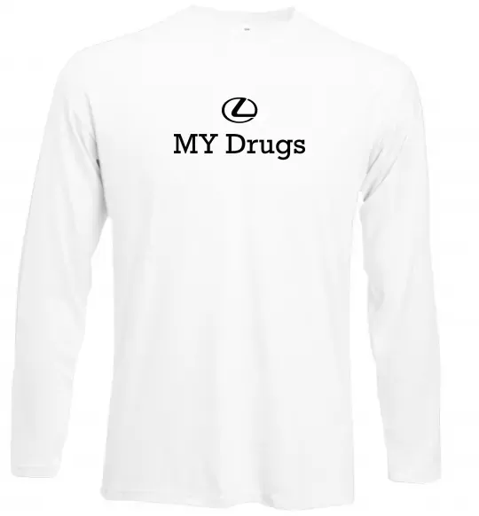 Лонгслив Lexus my drug Белый фото
