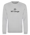 Свитшот Lexus my drug Серый меланж фото