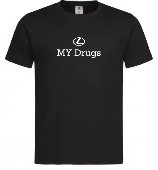Мужская футболка Lexus my drug Черный фото
