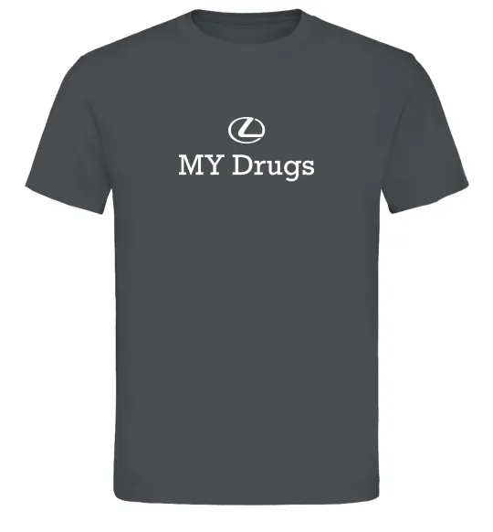 Мужская футболка Lexus my drug Графит фото
