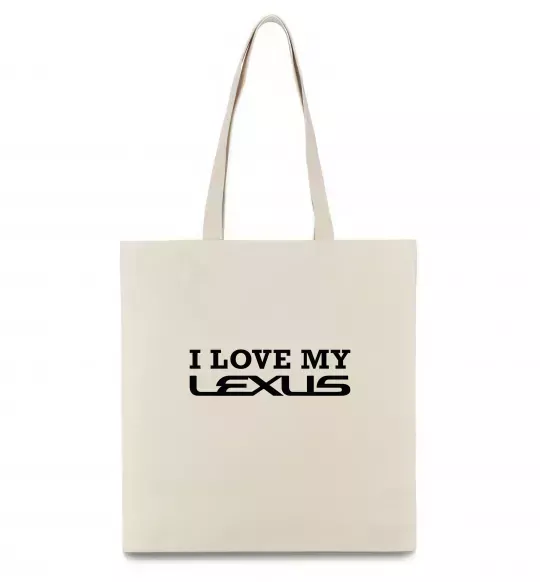 Эко-сумка Love my lexus Бежевый фото
