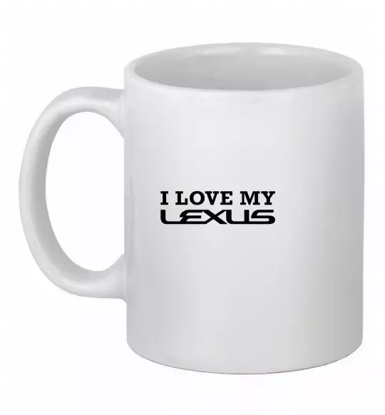 Чашка керамічна Love my lexus Білий фото