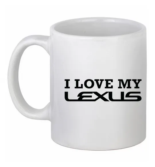Чашка керамічна Love my lexus Білий фото
