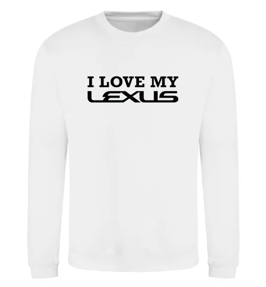 Свитшот Love my lexus Белый фото
