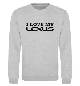 Свитшот Love my lexus Серый меланж фото