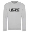 Свитшот Love my lexus Серый меланж фото
