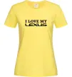 Жіноча футболка Love my lexus Лимонний фото