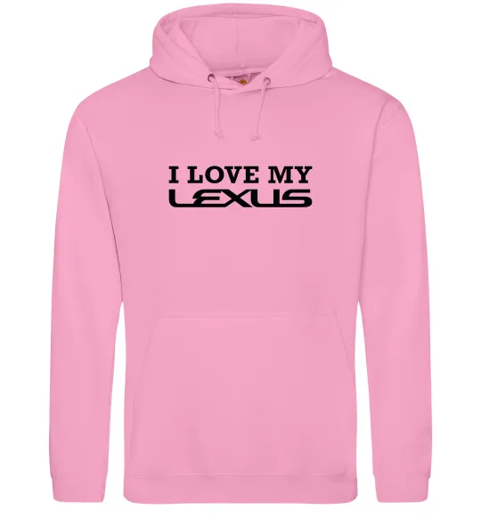 Мужская толстовка (худи) Love my lexus Розовый фото