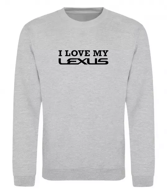 Світшот Love my lexus Сірий меланж фото