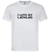 Мужская футболка Love my lexus Белый фото