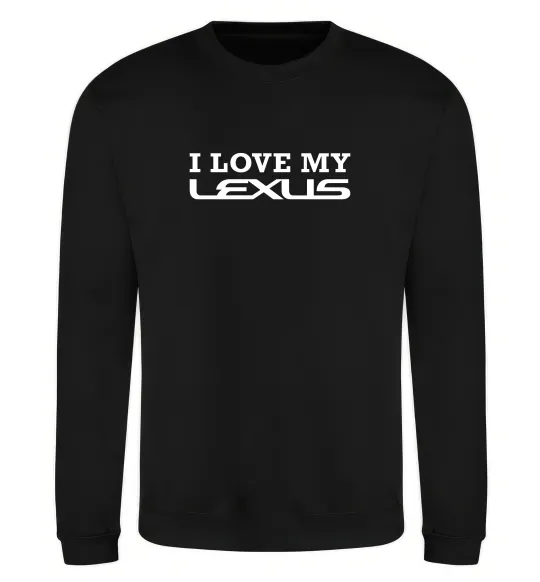 Свитшот Love my lexus Черный фото