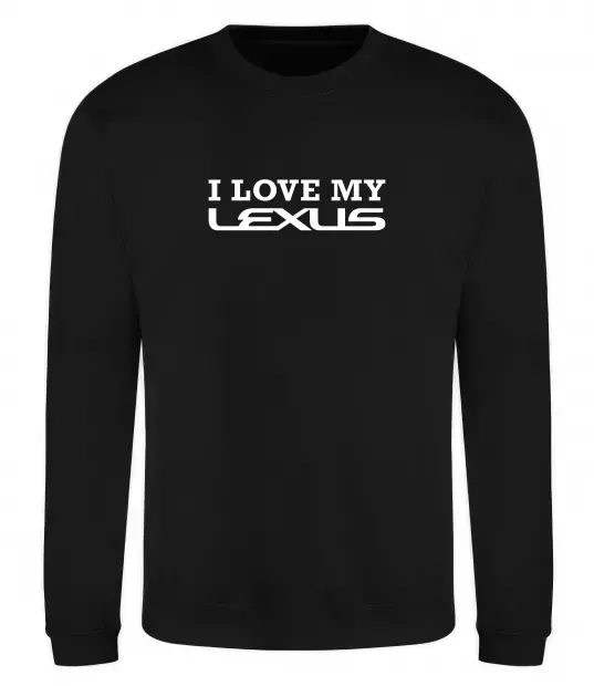 Світшот Love my lexus Чорний фото