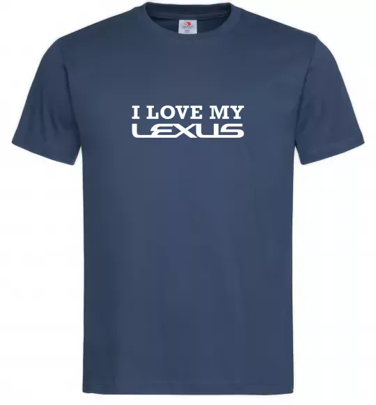Мужская футболка Love my lexus Темно-синий фото