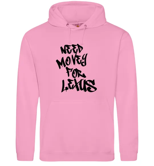 Женская толстовка (худи) Need money for Lexus Розовый фото