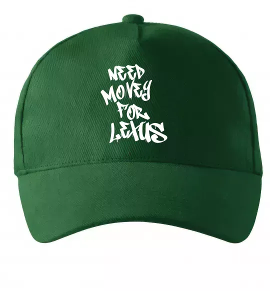 Кепка Need money for Lexus Темно-зеленый фото