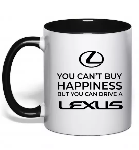 Чашка с цветной ручкой You can drive Lexus Черный фото