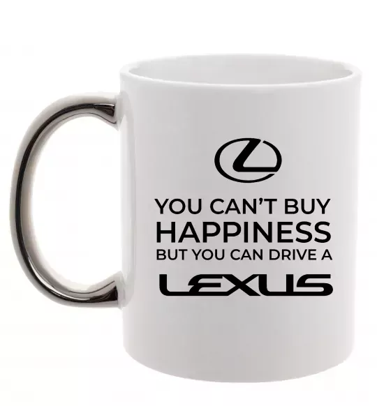 Чашка с цветной ручкой You can drive Lexus Серебро фото