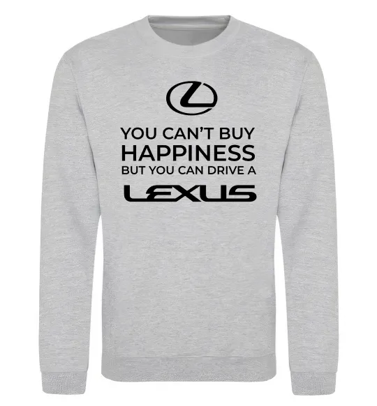 Свитшот You can drive Lexus Серый меланж фото