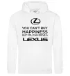 Чоловіча толстовка (худі) You can drive Lexus Білий фото