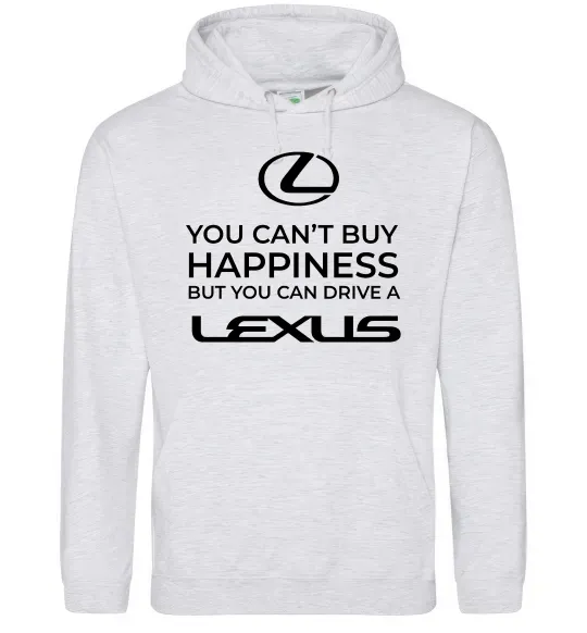 Чоловіча толстовка (худі) You can drive Lexus Сірий меланж фото