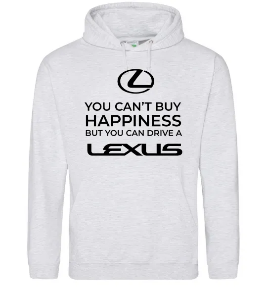 Жіноча толстовка (худі) You can drive Lexus Сірий меланж фото