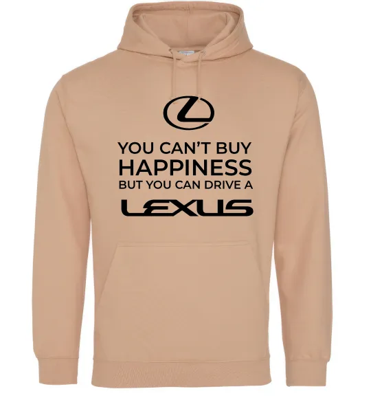 Жіноча толстовка (худі) You can drive Lexus Пісочний фото