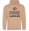 Жіноча толстовка (худі) You can drive Lexus Пісочний фото