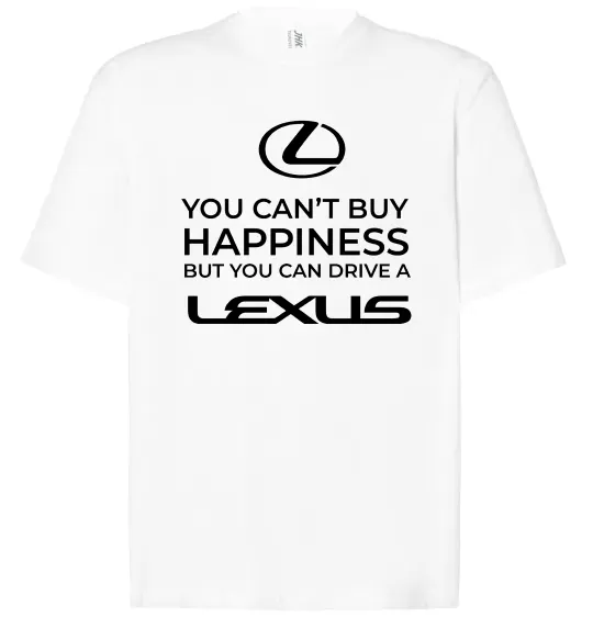 Футболка Оверсайз You can drive Lexus Білий фото