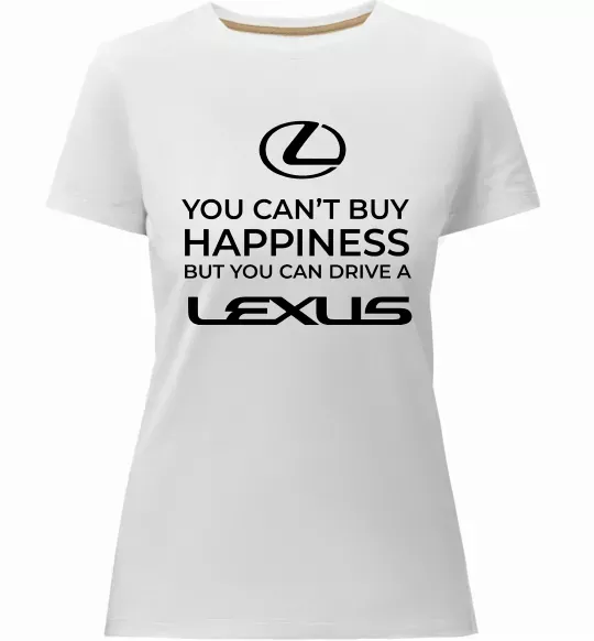 Женская премиум футболка You can drive Lexus Белый фото