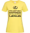 Жіноча футболка You can drive Lexus Лимонний фото