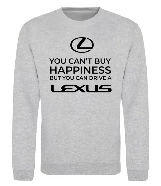 Свитшот You can drive Lexus Серый меланж фото