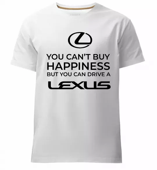 Мужская премиум футболка You can drive Lexus Белый фото