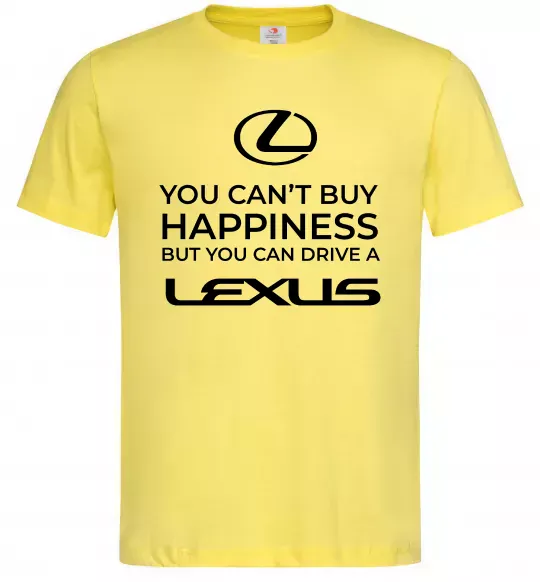 Мужская футболка You can drive Lexus Лимонный фото