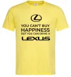 Мужская футболка You can drive Lexus Лимонный фото